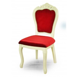 Stuhl louis barock rokoko weiss