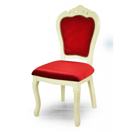 Stuhl louis barock rokoko weiss