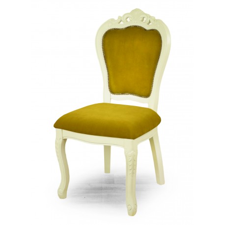 Stuhl louis barock rokoko weiss
