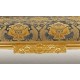 Goldener Chaiselongue Louis-Stil Sofa