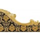 Goldener Chaiselongue Louis-Stil Sofa