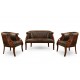 Swan sofa + 2 armchairs empire style