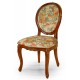 Louis-Stil Medaillonstuhl mit Schnitzereien