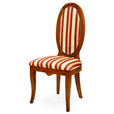Krzesło ludwikowskie wysokie owalne oparcie