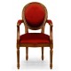 Medallion Chair with Armrests Louis-Style Carved