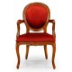 Židle s područkam s medailonem ve stylu Ludvíka