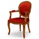 Medallion Chair with Armrests Louis-Style Carved